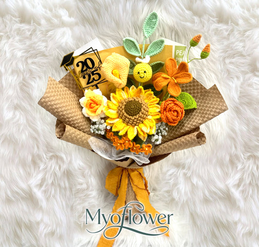 畢業帽｜畢業花男女仔花束   全人手製造，花束製作精美，可特快即日送花