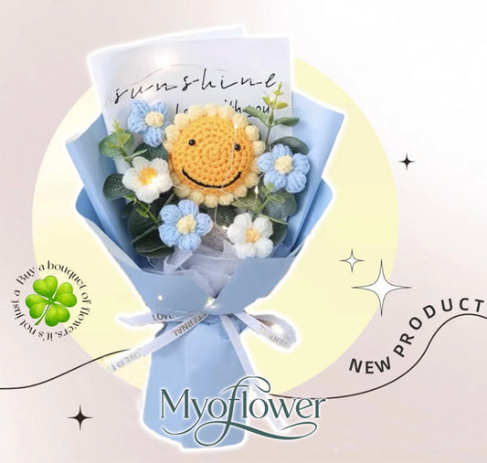 笑哈哈太陽花花束   全人手製造，花束製作精美，可特快即日送花